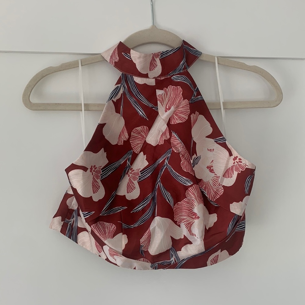Floral crop too with gentle wear. So cute but the fit isnt me